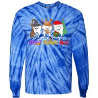 Th Halloween Thanksgiving Christmas Dental Squad Gift Tie-Dye Long Sleeve Shirt