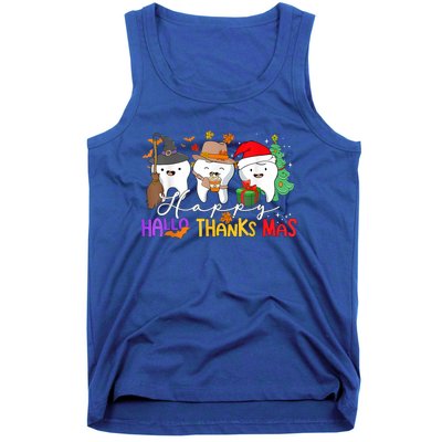 Th Halloween Thanksgiving Christmas Dental Squad Gift Tank Top