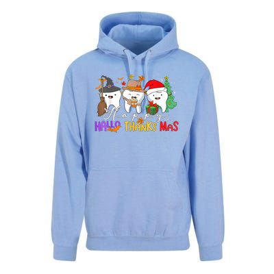 Th Halloween Thanksgiving Christmas Dental Squad Gift Unisex Surf Hoodie