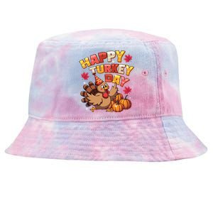 Thanksgiving Happy Turkey Day Fall Autumn Distressed Great Gift Tie-Dyed Bucket Hat