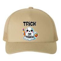 Teacher Halloween Trick Or Teach Cute Ghost Coffee Pumpkins Yupoong Adult 5-Panel Trucker Hat