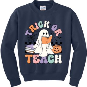 Teacher Halloween Trick Or Teach Kids Sweatshirt