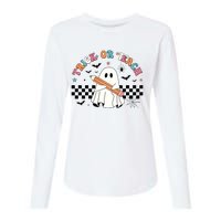 Teacher Halloween Trick Or Teach Womens Cotton Relaxed Long Sleeve T-Shirt