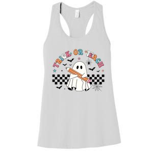 Teacher Halloween Trick Or Teach Women's Racerback Tank