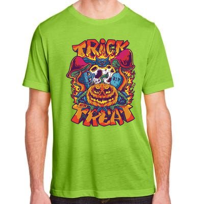 Trippy Halloween Trick Or Treat Adult ChromaSoft Performance T-Shirt