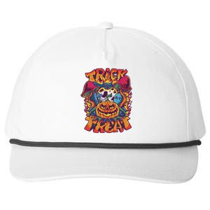 Trippy Halloween Trick Or Treat Snapback Five-Panel Rope Hat