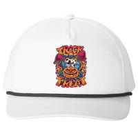 Trippy Halloween Trick Or Treat Snapback Five-Panel Rope Hat