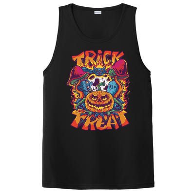 Trippy Halloween Trick Or Treat PosiCharge Competitor Tank