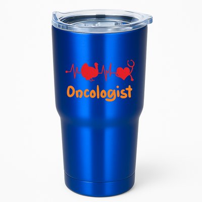 Thanksgiving Heartbeat Turkey Oncologist Doctor Medical Cute Gift Tumbler