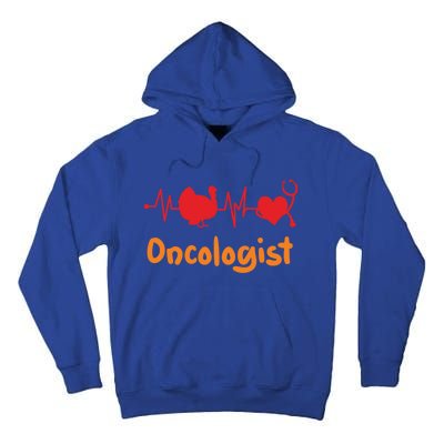 Thanksgiving Heartbeat Turkey Oncologist Doctor Medical Cute Gift Tall Hoodie