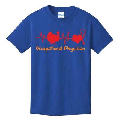 Thanksgiving Heartbeat Turkey Ophthalmologist Doctor Medical Great Gift Kids T-Shirt