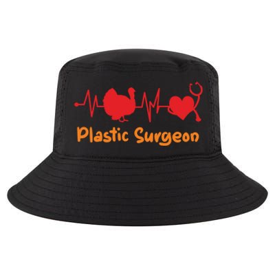 Thanksgiving Heartbeat Turkey Plastic Surgeon Doctor Medical Great Gift Cool Comfort Performance Bucket Hat