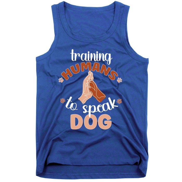 Training Hu To Speak Dog Trainer Dog Training Gift Tank Top