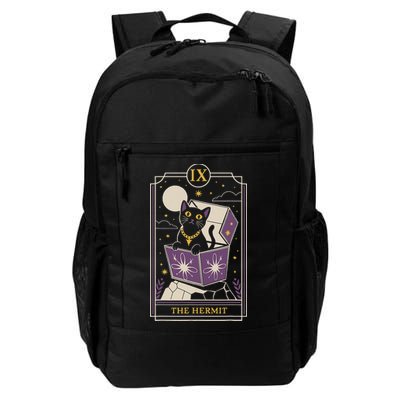 The Hermit Tarot Card Cat In A Box Fortune Teller Cat Lover Daily Commute Backpack
