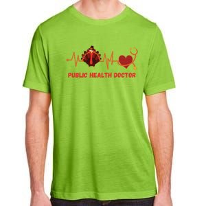 Thanksgiving Heartbeat Turkey Public Health Doctor Funny Gift Adult ChromaSoft Performance T-Shirt