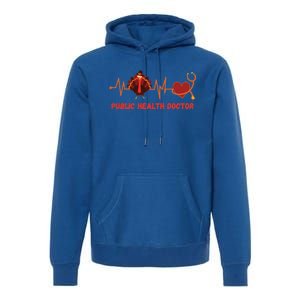 Thanksgiving Heartbeat Turkey Public Health Doctor Funny Gift Premium Hoodie