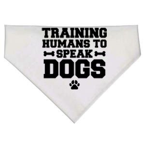 Training Hu To Speak Dogs Dog Trainer Gift USA-Made Doggie Bandana