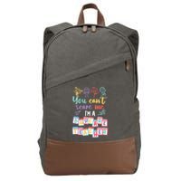 Tiny Hu Tamer You CanT Scare Me IM A Daycare Teacher Gift Cotton Canvas Backpack