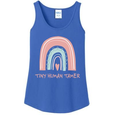 Tiny Hu Tamer Cute Rainbow Preschool Prek Teacher Gift Ladies Essential Tank