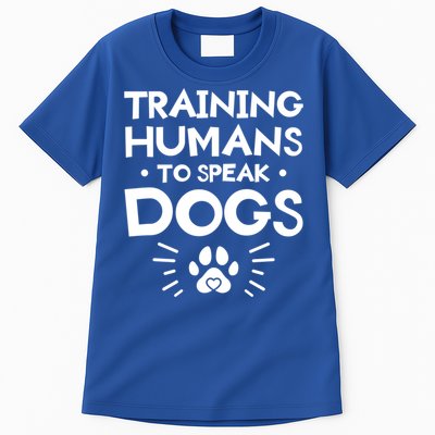 Training Hu To Speak Dogs Dog Trainer Great Gift Tall T-Shirt