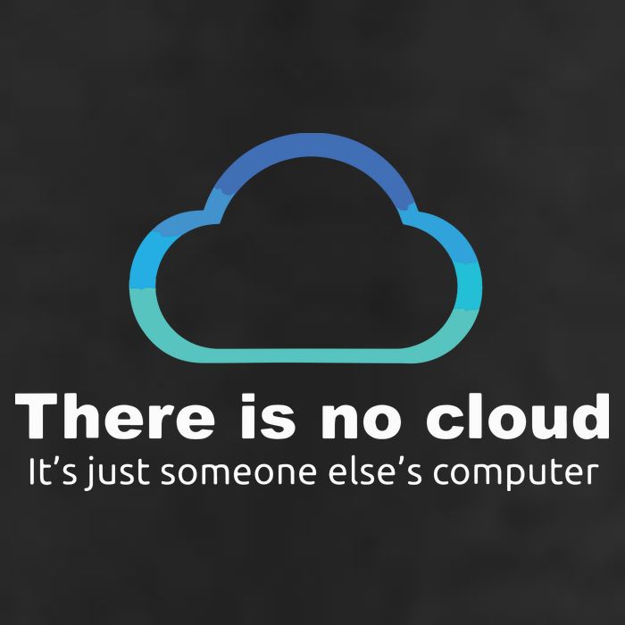 Tech Humor There Is No Cloud Just Someone Elses Computer 7 Panel Mesh Trucker Snapback Hat