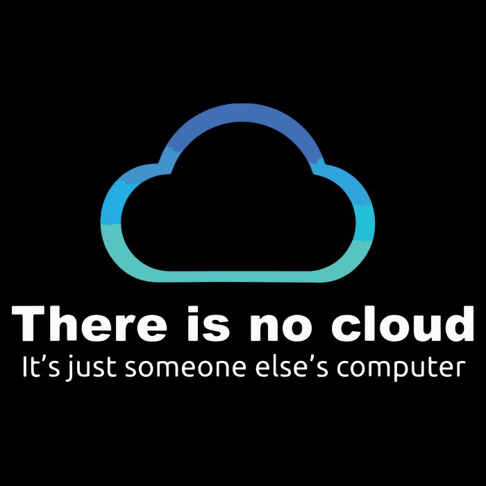 Tech Humor There Is No Cloud Just Someone Elses Computer Drawstring Bag