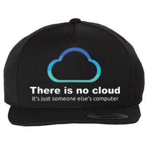 Tech Humor There Is No Cloud Just Someone Elses Computer Wool Snapback Cap