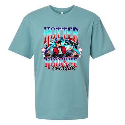 Trump Hotter Than A Hoochie Coochie Sueded Cloud Jersey T-Shirt