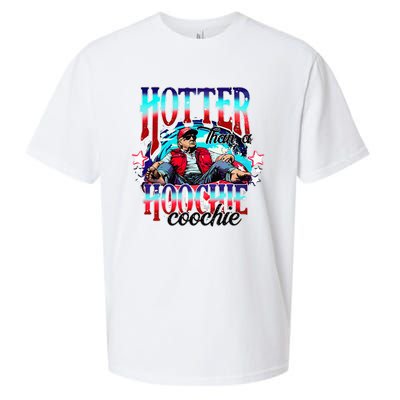 Trump Hotter Than A Hoochie Coochie Sueded Cloud Jersey T-Shirt