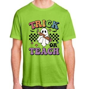 Teacher Halloween Trick Or Teach Cute Ghost Gift Adult ChromaSoft Performance T-Shirt