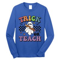 Teacher Halloween Trick Or Teach Cute Ghost Gift Long Sleeve Shirt