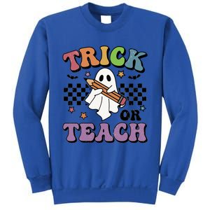 Teacher Halloween Trick Or Teach Cute Ghost Gift Sweatshirt