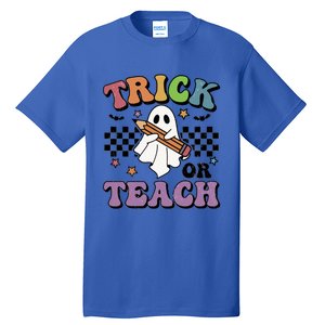 Teacher Halloween Trick Or Teach Cute Ghost Gift Tall T-Shirt