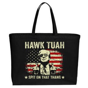 Trump Hawk Tush Spit On That Thang Viral Election Parody Cotton Canvas Jumbo Tote