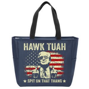 Trump Hawk Tush Spit On That Thang Viral Election Parody Zip Tote Bag