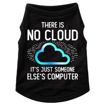 Tech Humor There Is No Cloud, Just Someone Else's Computer Doggie Tank