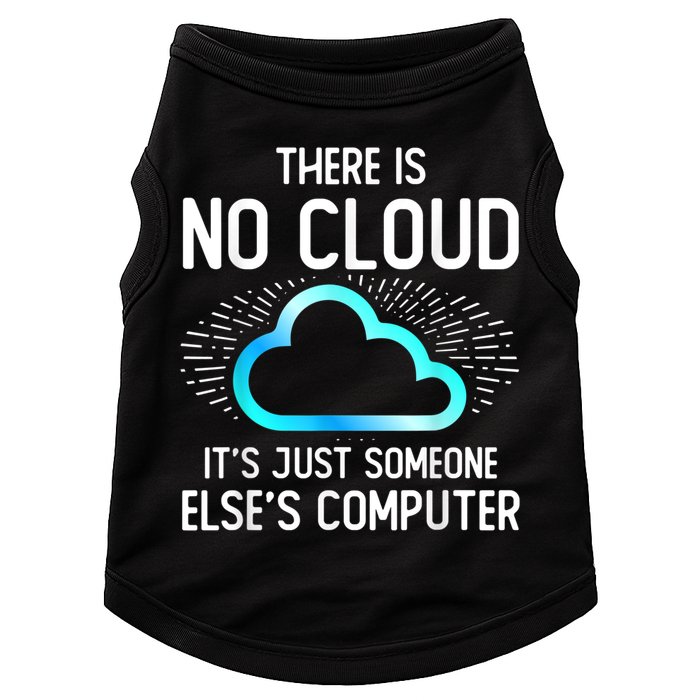 Tech Humor There Is No Cloud, Just Someone Else's Computer Doggie Tank