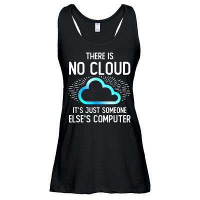 Tech Humor There Is No Cloud, Just Someone Else's Computer Ladies Essential Flowy Tank