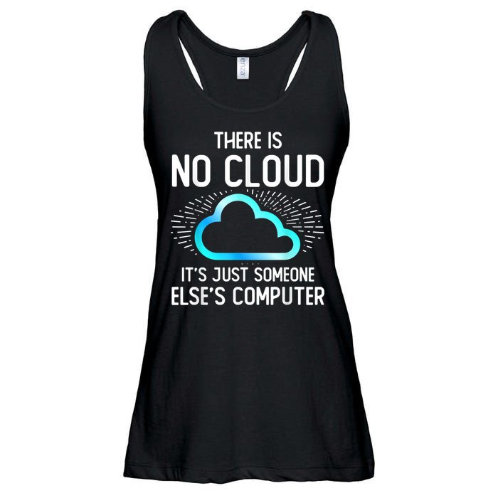 Tech Humor There Is No Cloud, Just Someone Else's Computer Ladies Essential Flowy Tank