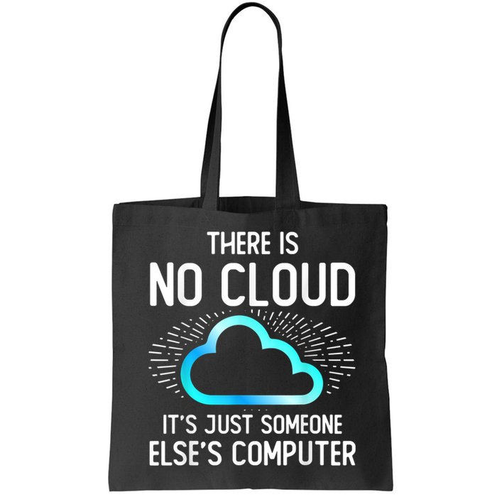 Tech Humor There Is No Cloud, Just Someone Else's Computer Bag