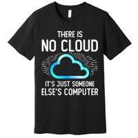 Tech Humor There Is No Cloud, Just Someone Else's Computer Premium T-Shirt