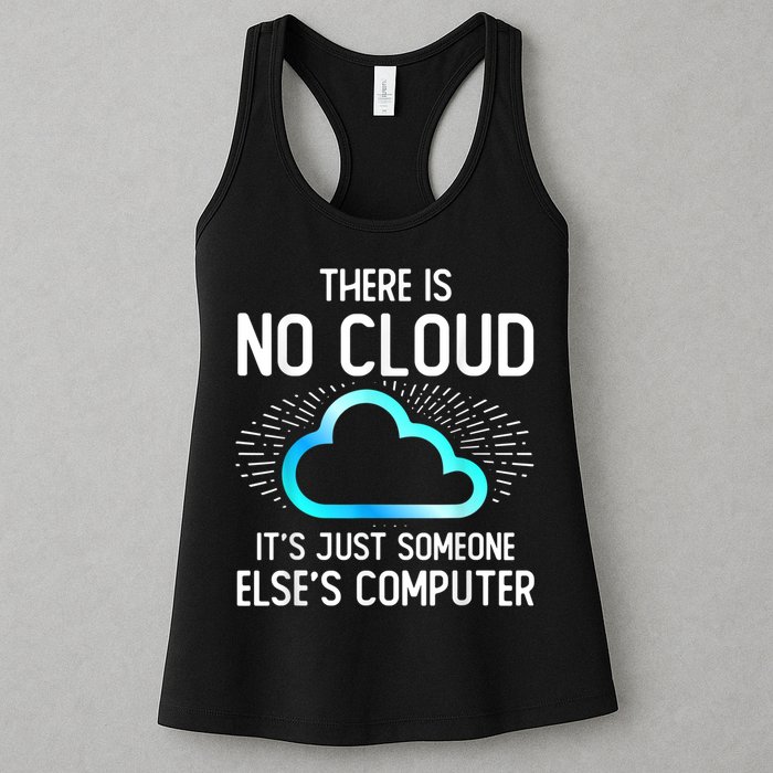 Tech Humor There Is No Cloud, Just Someone Else's Computer Womens Tank Top