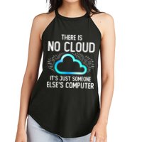 Tech Humor There Is No Cloud, Just Someone Else's Computer Women's Perfect Tri Rocker Tank
