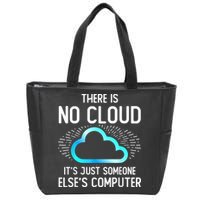 Tech Humor There Is No Cloud, Just Someone Else's Computer Zip Tote Bag
