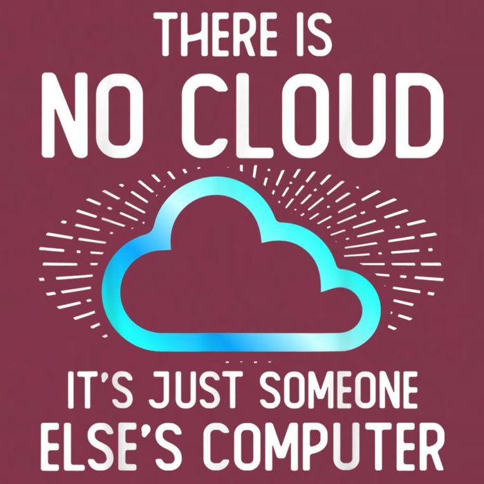 Tech Humor There Is No Cloud, Just Someone Else's Computer 16oz Travel Tumbler