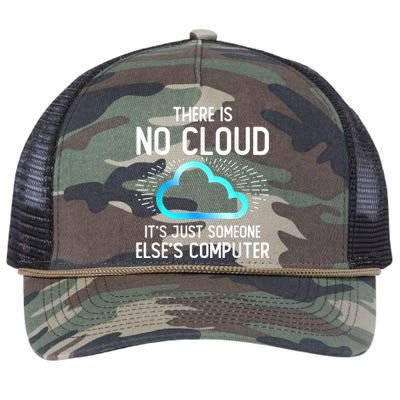 Tech Humor There Is No Cloud, Just Someone Else's Computer Retro Rope Trucker Hat Cap