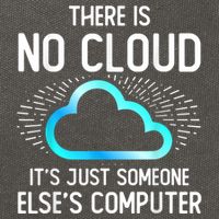 Tech Humor There Is No Cloud, Just Someone Else's Computer Cotton Canvas Backpack