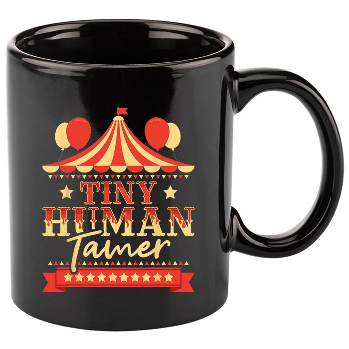 Tiny Human Tamer Circus Birthday Party Circus Costume 11oz C Handle Ceramic Mug