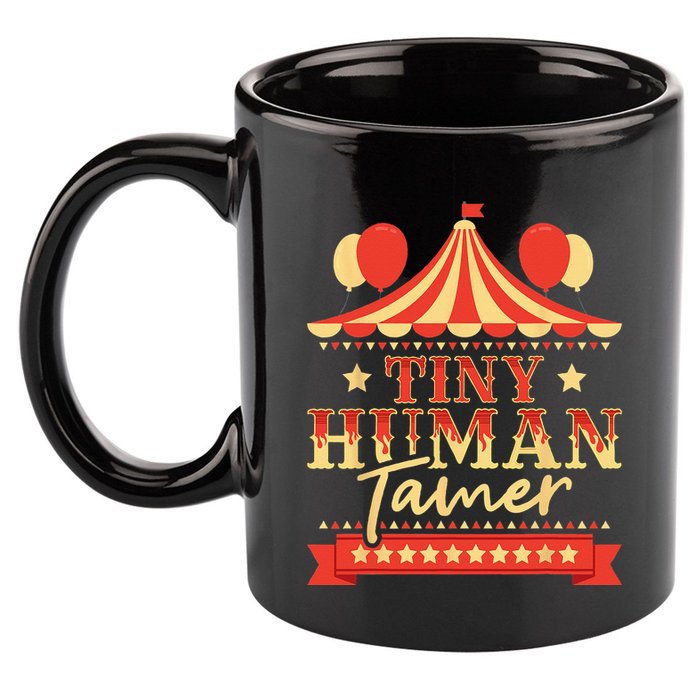 Tiny Human Tamer Circus Birthday Party Circus Costume 11oz C Handle Ceramic Mug
