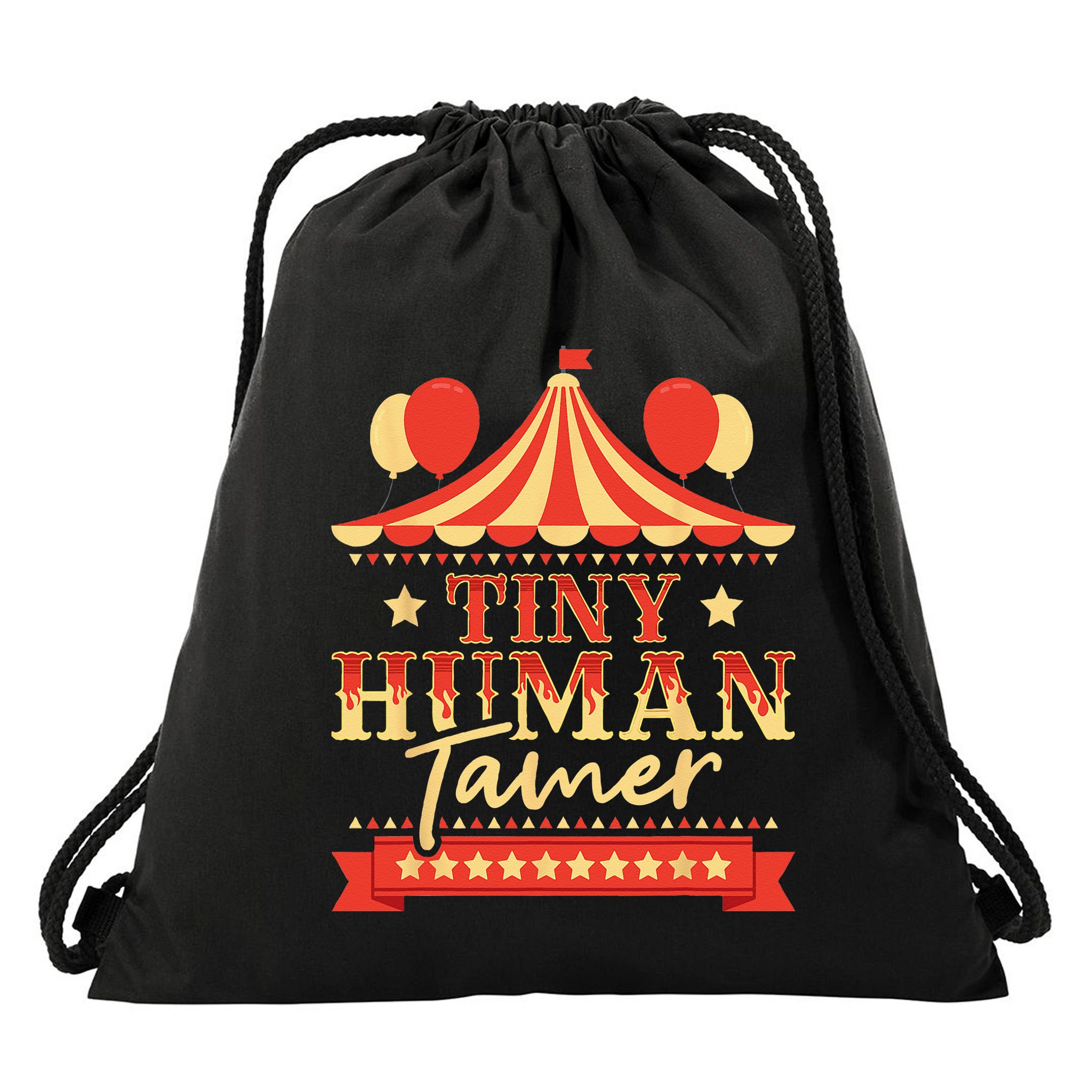 Tiny Human Tamer Circus Birthday Party Circus Costume Drawstring Bag